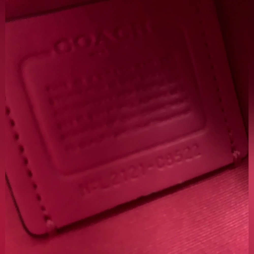 Coach Signature Brown and Pink Backpack - Picture 7 of 8